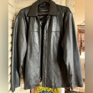 Madden XL black leather coat